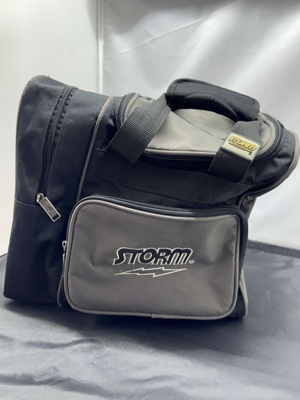 Storm Bowling Black Single Ball Carry Bag Multiple Pockets - No Shoulder Strap